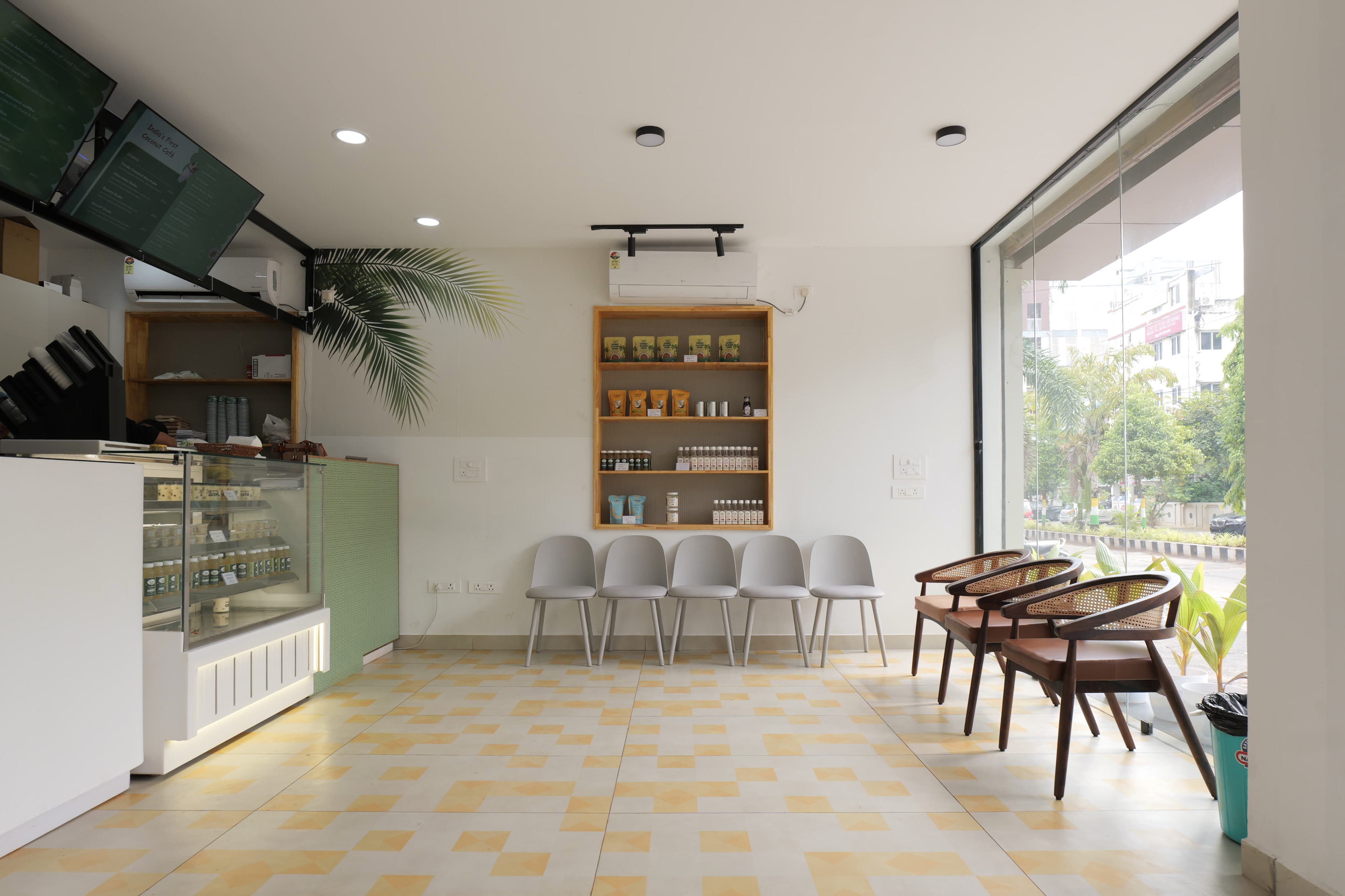 Coco Munzzz – India’s First Coconut Café storefront in Vijayawada